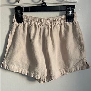 RVCA Women's Linen Cotton Blend Every Day Wear Summer Beach Vacation Shorts